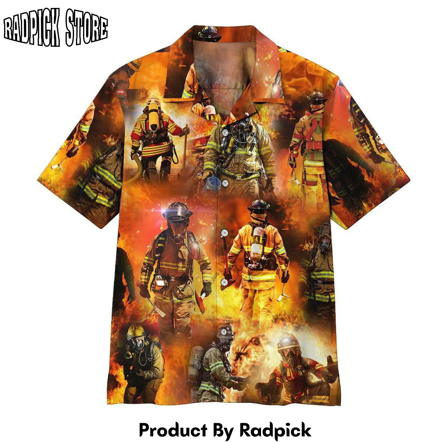 Radpick 3d firefighter hawaii shirt 093 rp292844